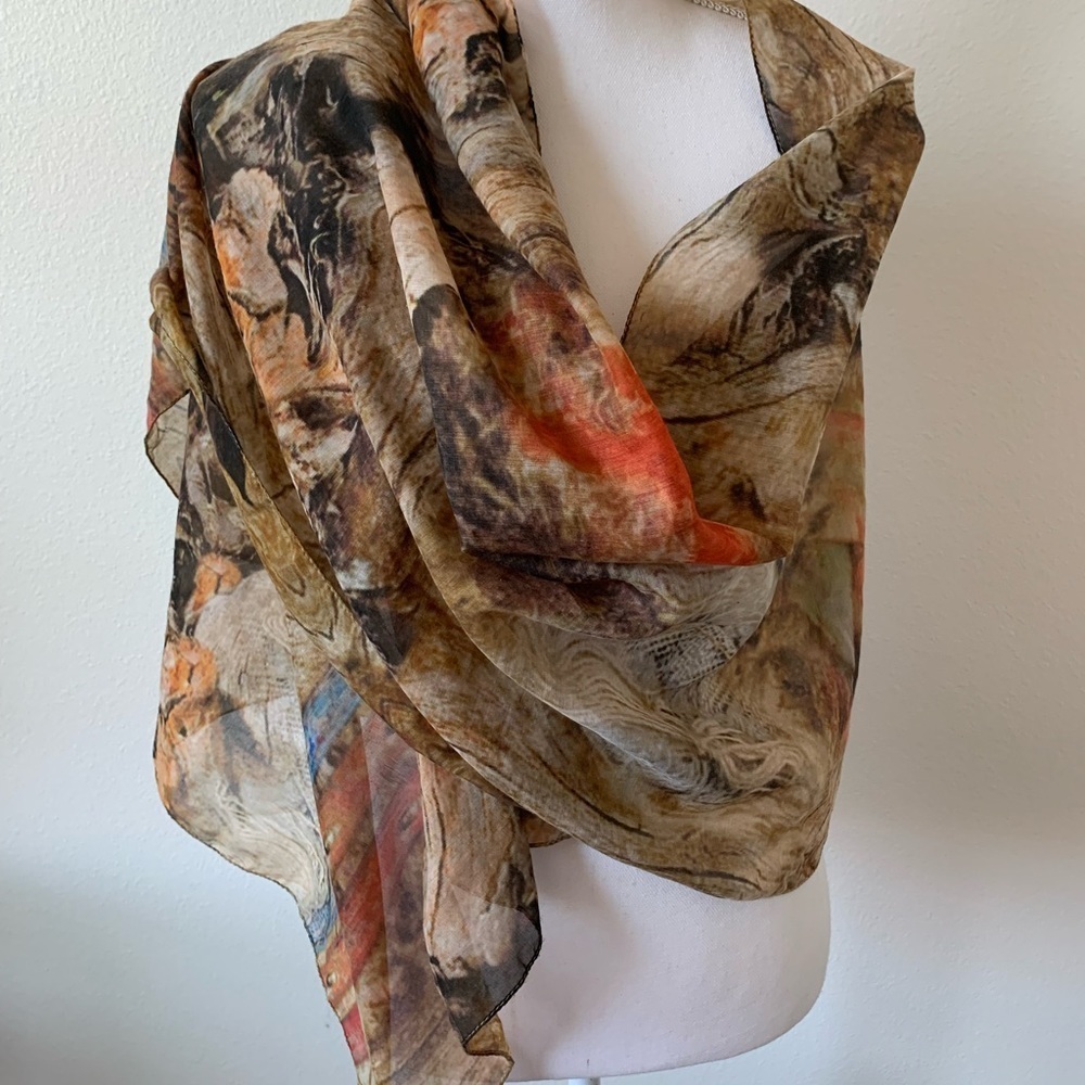 Multicolor Abstract Scarf